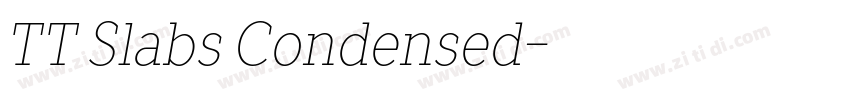 TT Slabs Condensed字体转换
